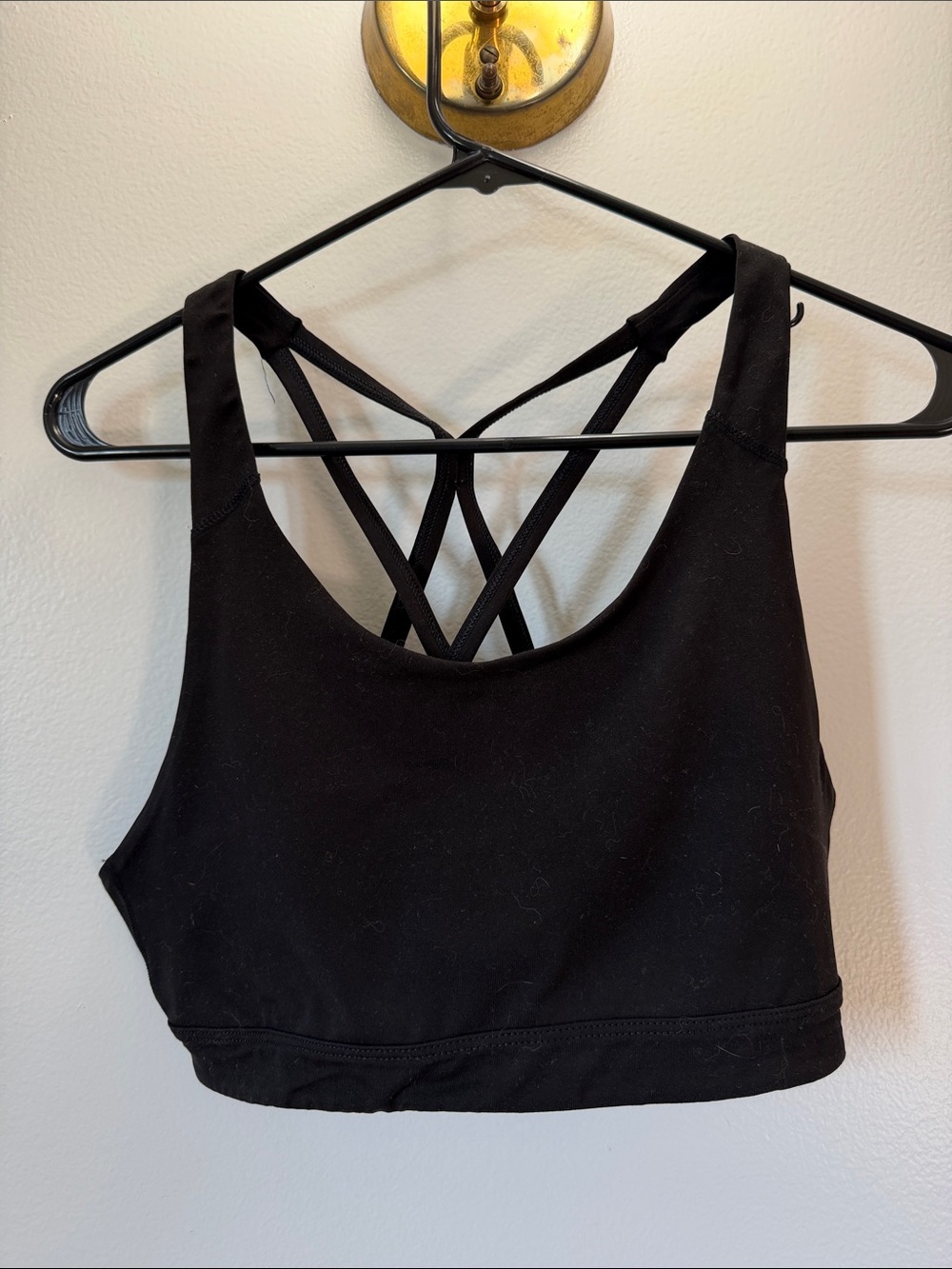 Old Navy Black Strappy Crisscross Sports Bra